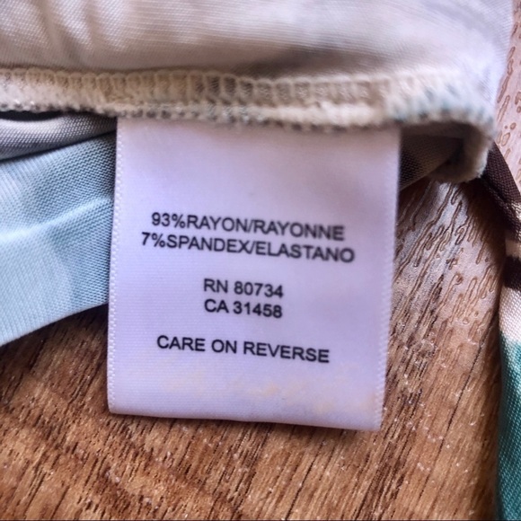 Teal and chocolate brown halter top. Medium - Picture 7 of 8